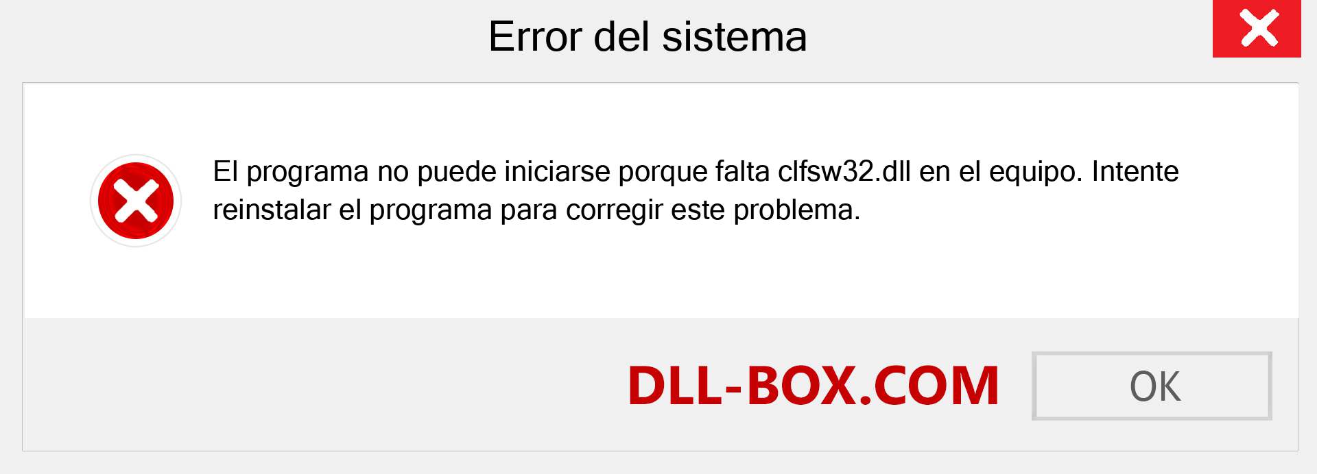 ¿Falta el archivo clfsw32.dll ?. Descargar para Windows 7, 8, 10 - Corregir clfsw32 dll Missing Error en Windows, fotos, imágenes